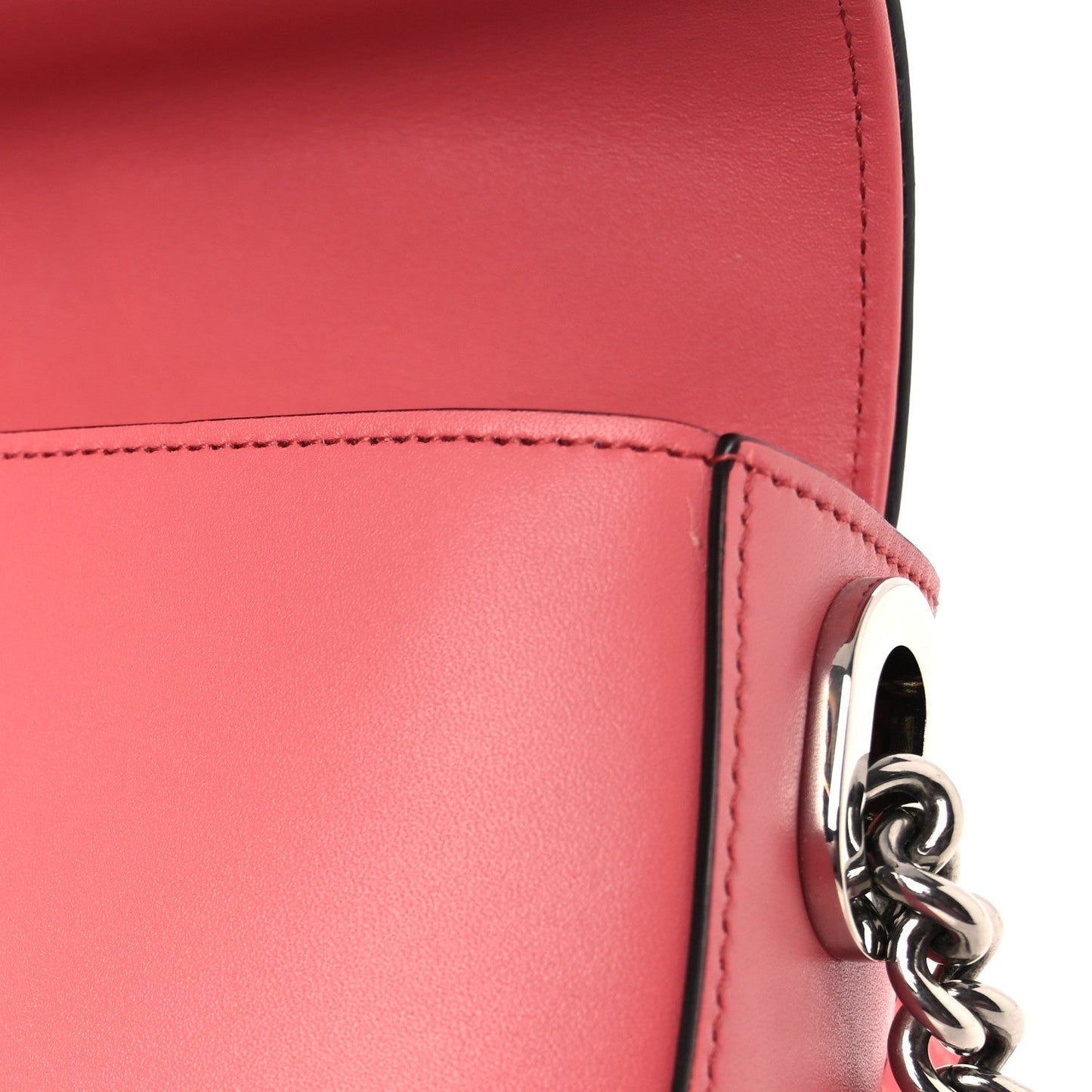 Senna Calfskin Petite GG Top Handle Shoulder Bag Pink