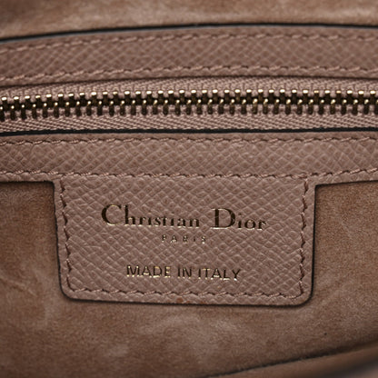 Grained Calfskin Saddle Bag With Strap Blush