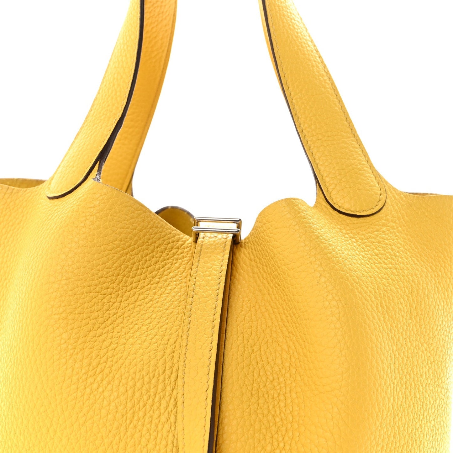 Taurillon Clemence Picotin Lock 22 MM  Jaune De Naples