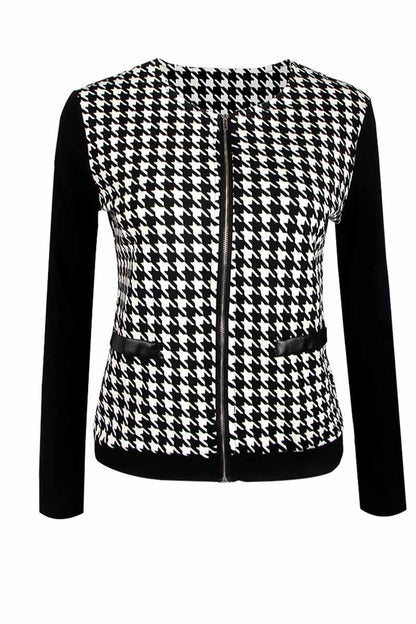 Slim Plaid Jacket