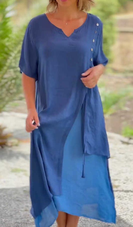 Boho V-Neck Dress | Great for Summer Days