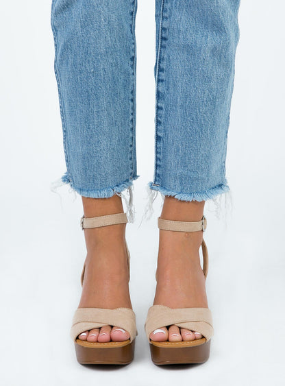 Therapy Camellia Heels Cashew