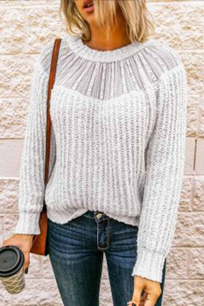 Suéter dulce de patchwork de tendencia (3 colores)