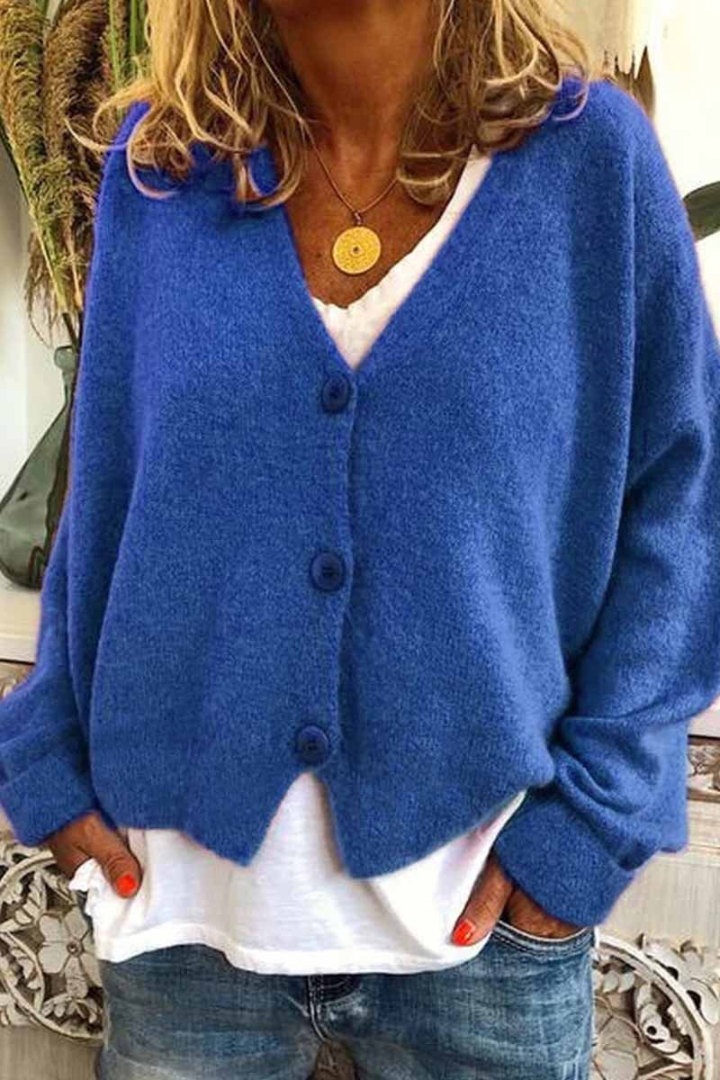 Casual Loose Knitted Cardigan ( 6 Colors )