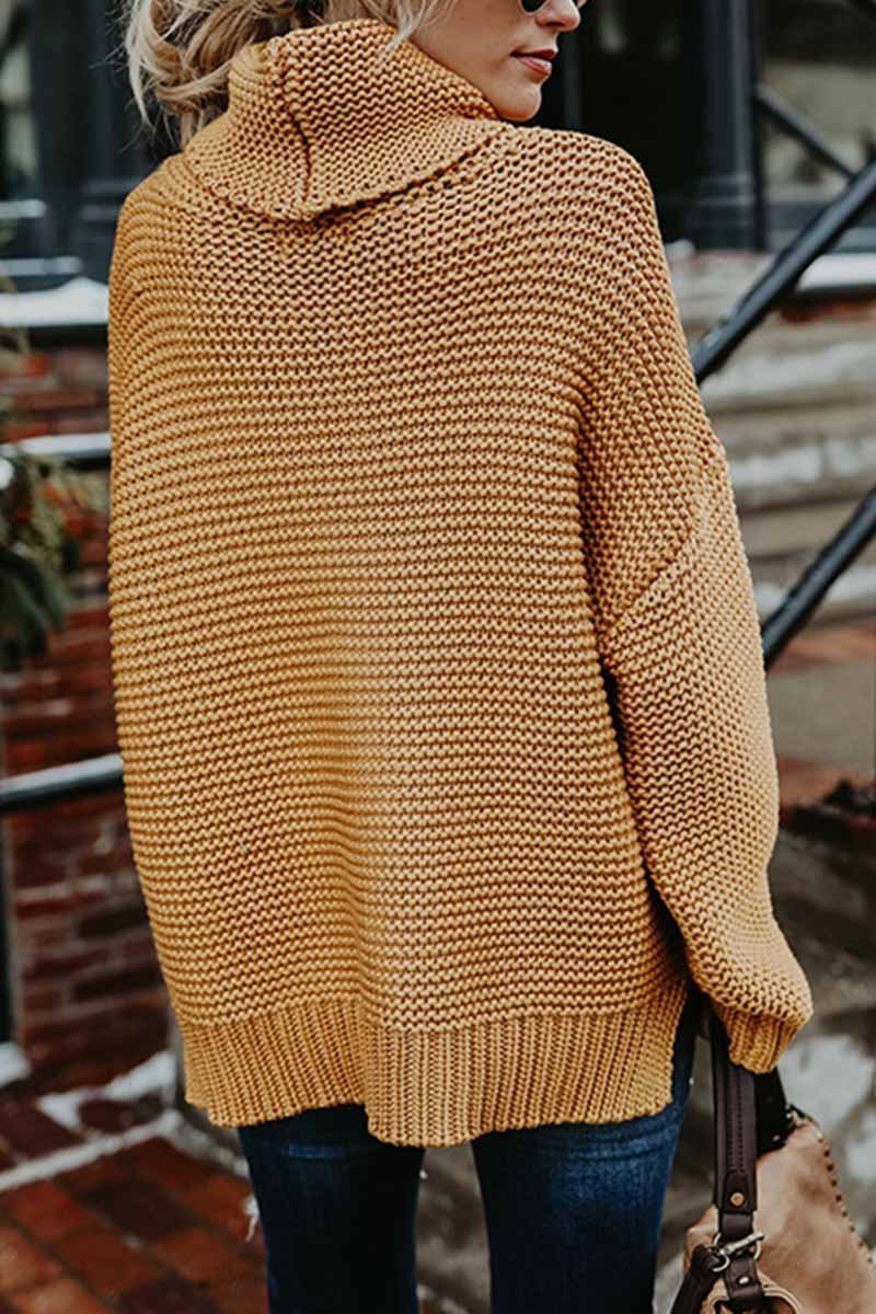 Nuevo suéter holgado de cuello alto (3 colores)