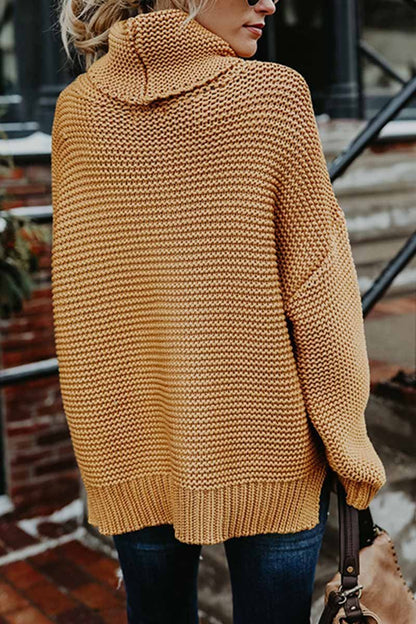 Nuevo suéter holgado de cuello alto (3 colores)