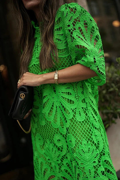 Vestido mini de encaje de crochet Reason To Smile