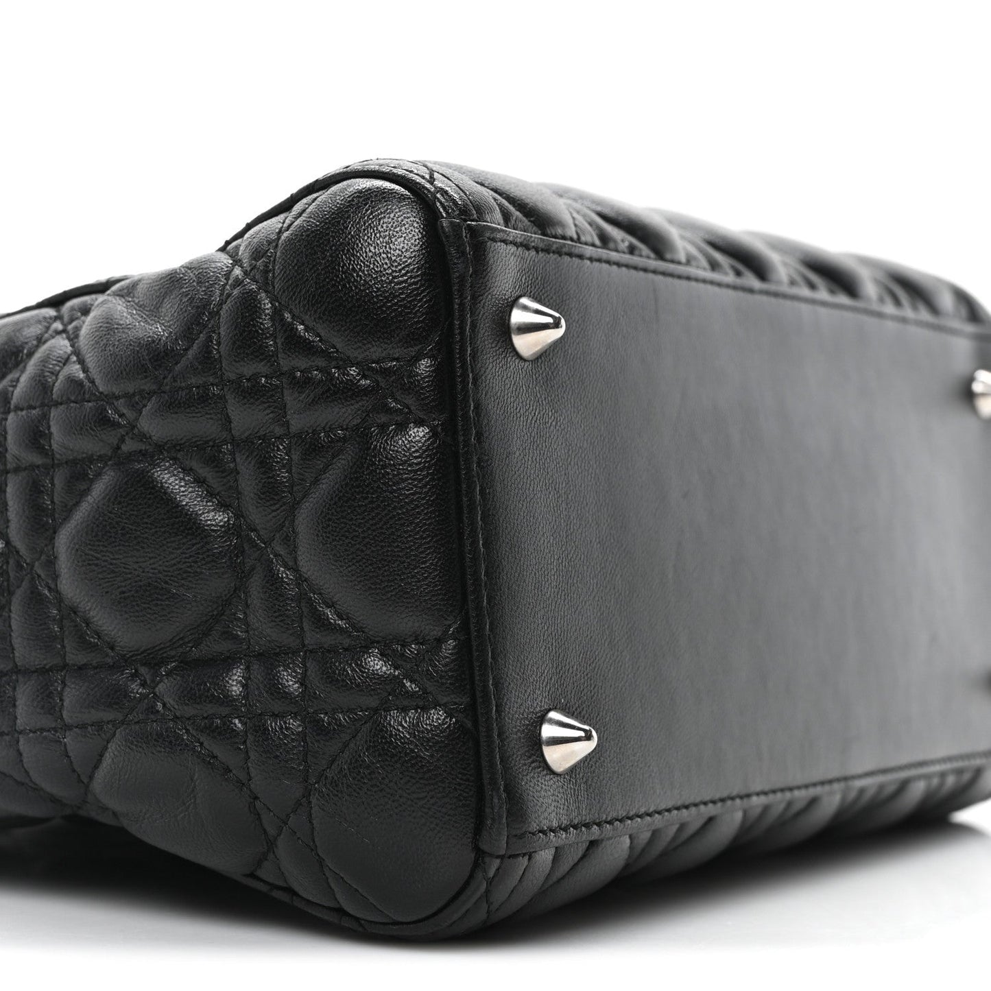 Lambskin Cannage Medium Lady Dior Black