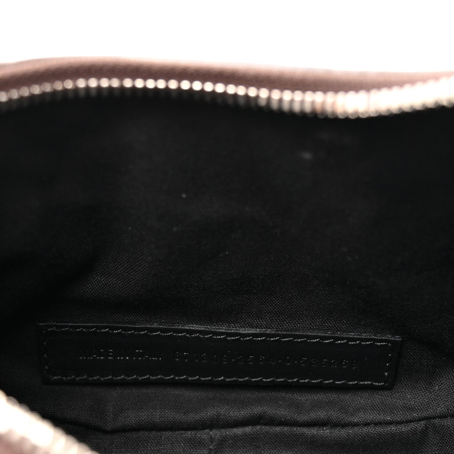 Metallic Agneau Arena Le Cagole Shoulder Bag XS Dark Bronze