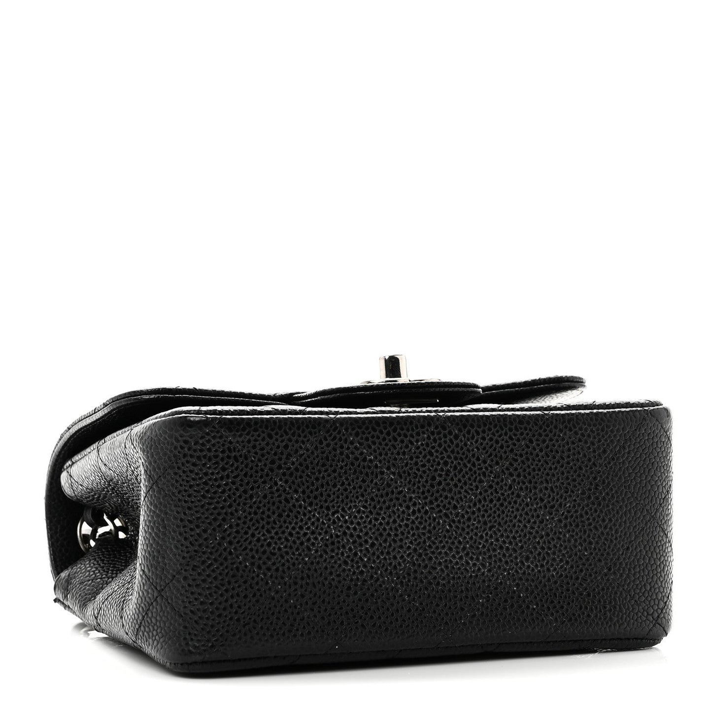 Caviar Quilted Mini Square Flap Black