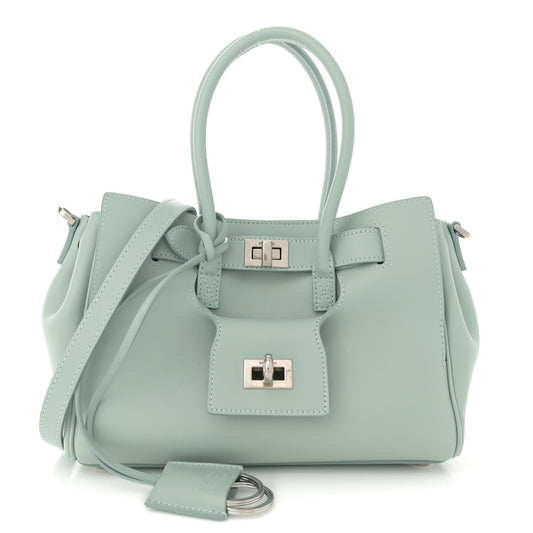 Smooth Calfskin Mini Bel Air Carry All Bag Mineral Green