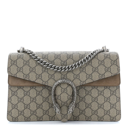 GG Supreme Monogram Small Dionysus Shoulder Bag Taupe