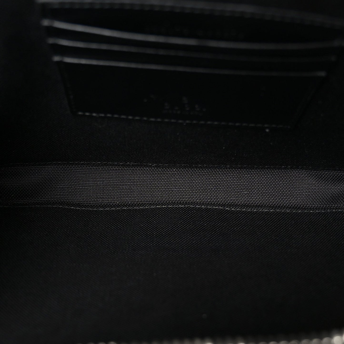 GG Supreme Monogram Calfskin Web Medium Messenger Bag Black Grey