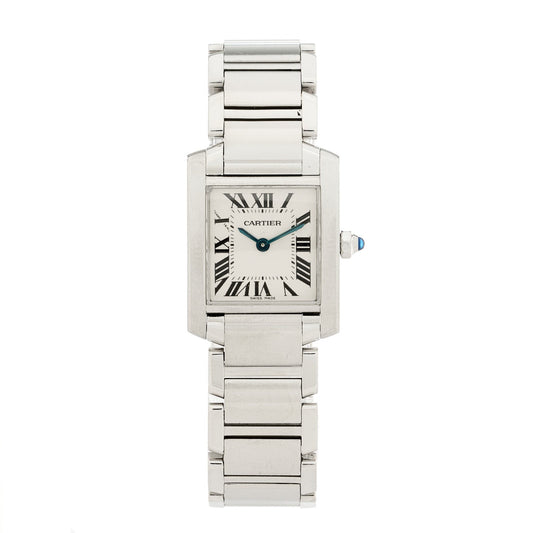 Stainless Steel 20mm Tank Francaise Quartz Watch