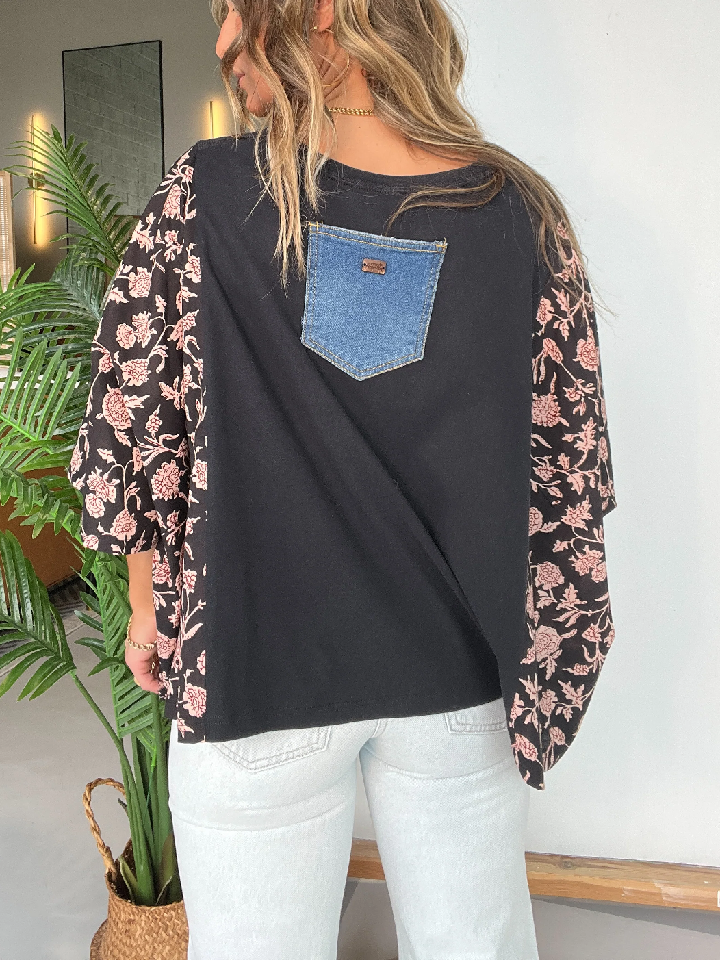 Camiseta negra Mix &amp; Match de los Rolling Stones