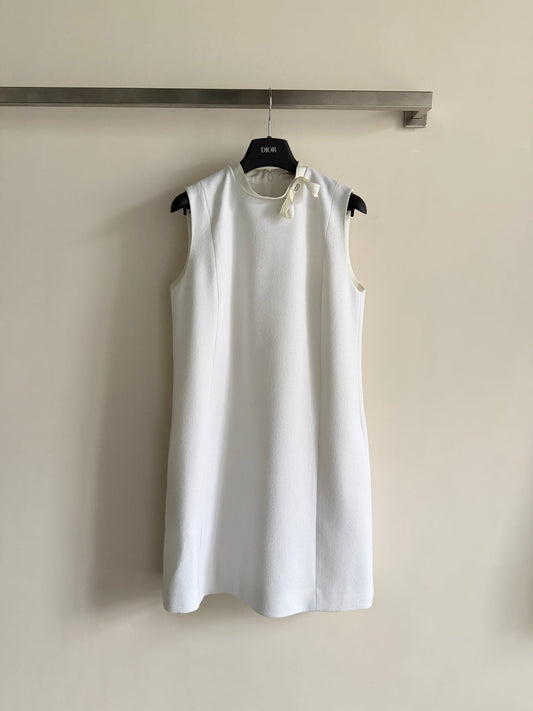 CD 26s Sleeveless Dress White Cotton 352897