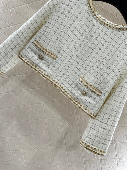 CHANEL BUTTON-BACK DRESS TOP STYLE 286