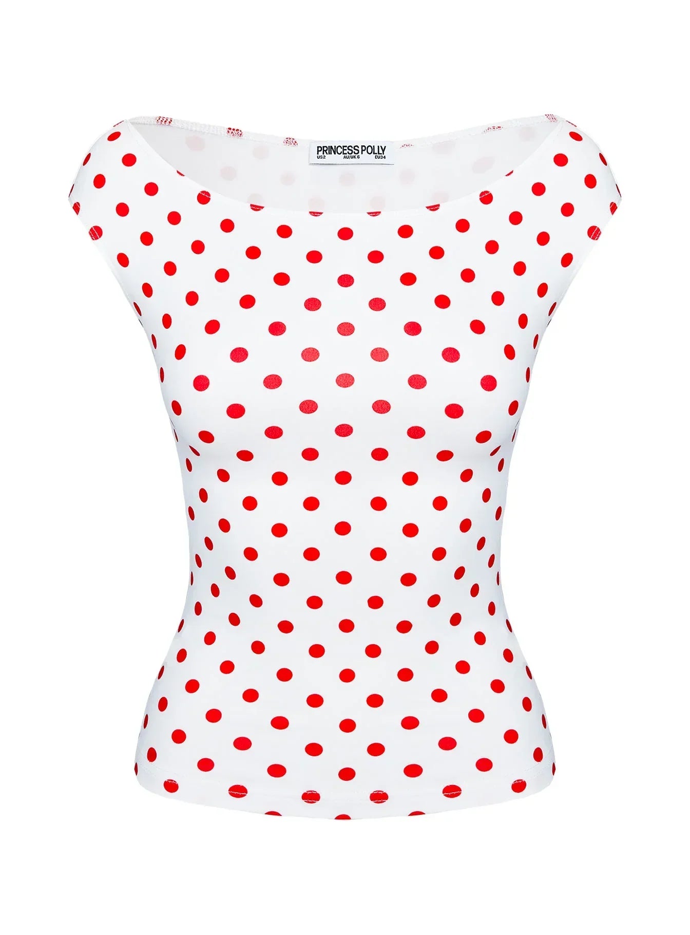 Cheirosa Off Shoulder Top White / Red