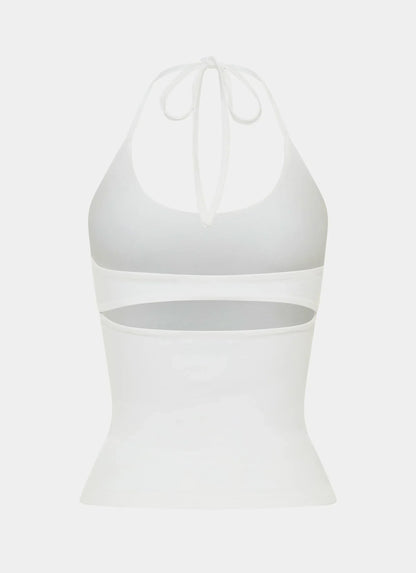 Chauncey Halter Top - White