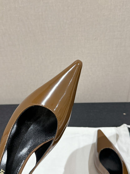 SL CHERISH SLINGBACK 75 CAMEL CALFSKIN