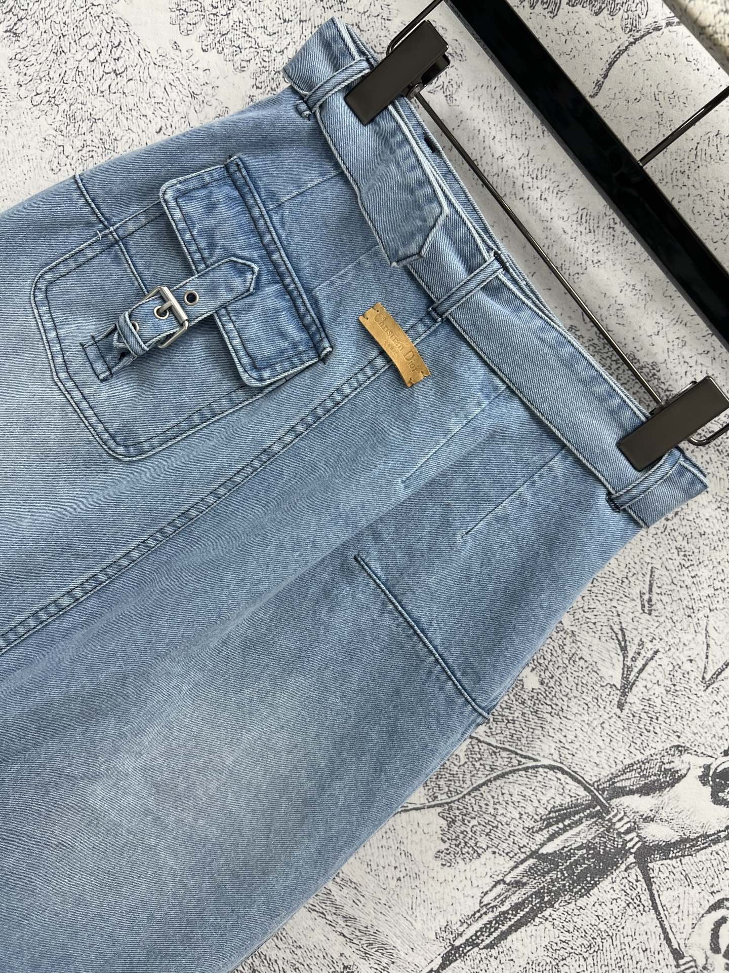 CD 25 Denim Skirt Light Blue Cotton