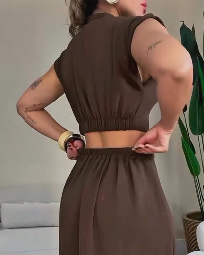 Sexy Hollow Slit Dress