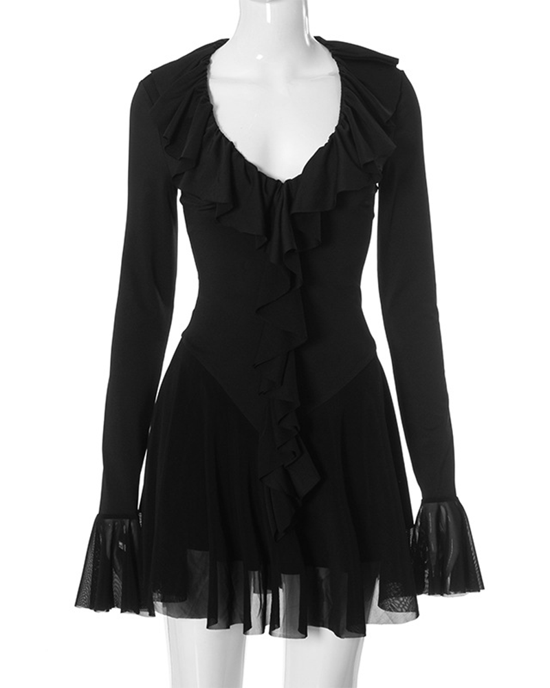Ruffle Waist Dress