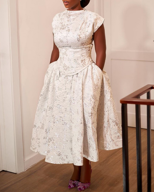 Printed Waist Sress