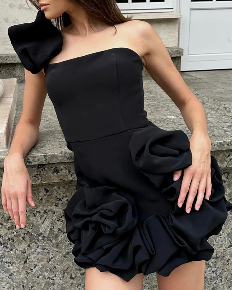 Ruffle Waist Dress