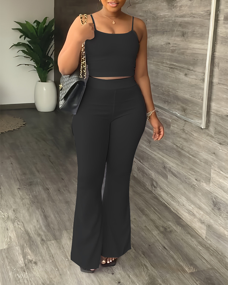 Casual Flared Pants Suit
