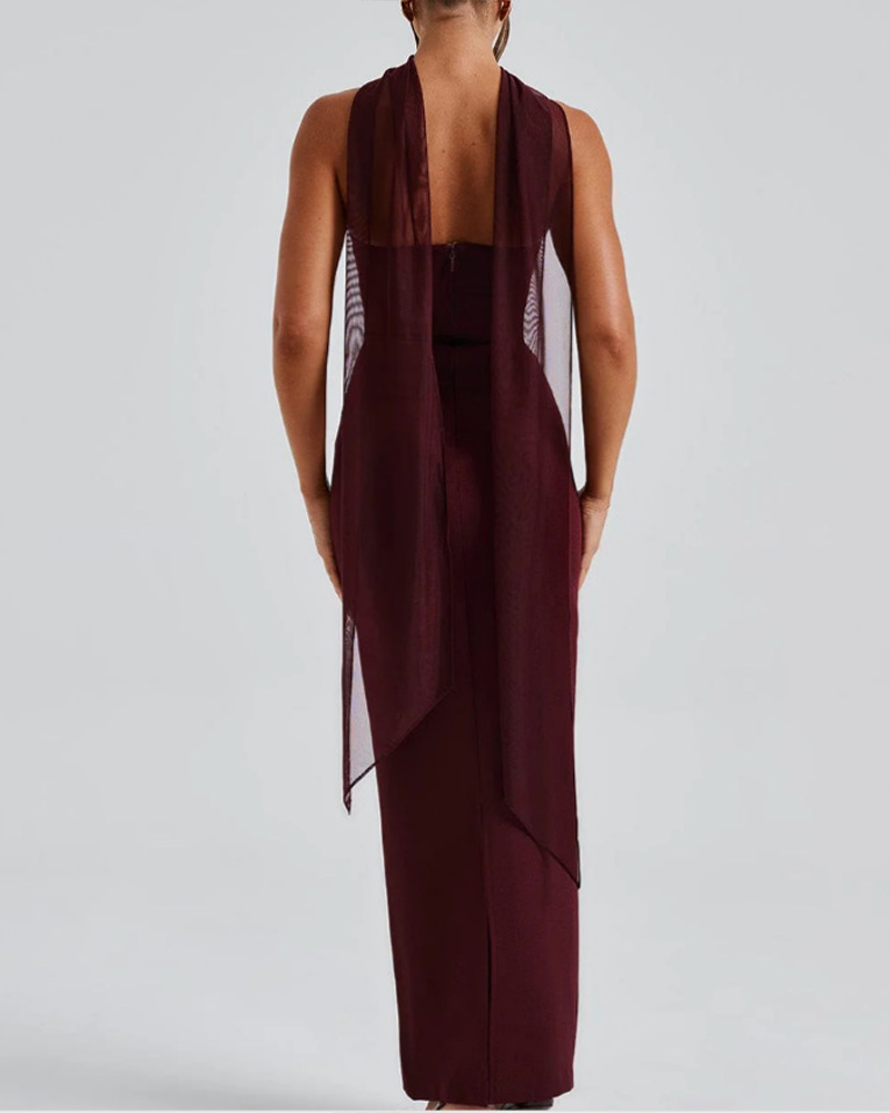 Slim Fit Tube Top Hip Dress