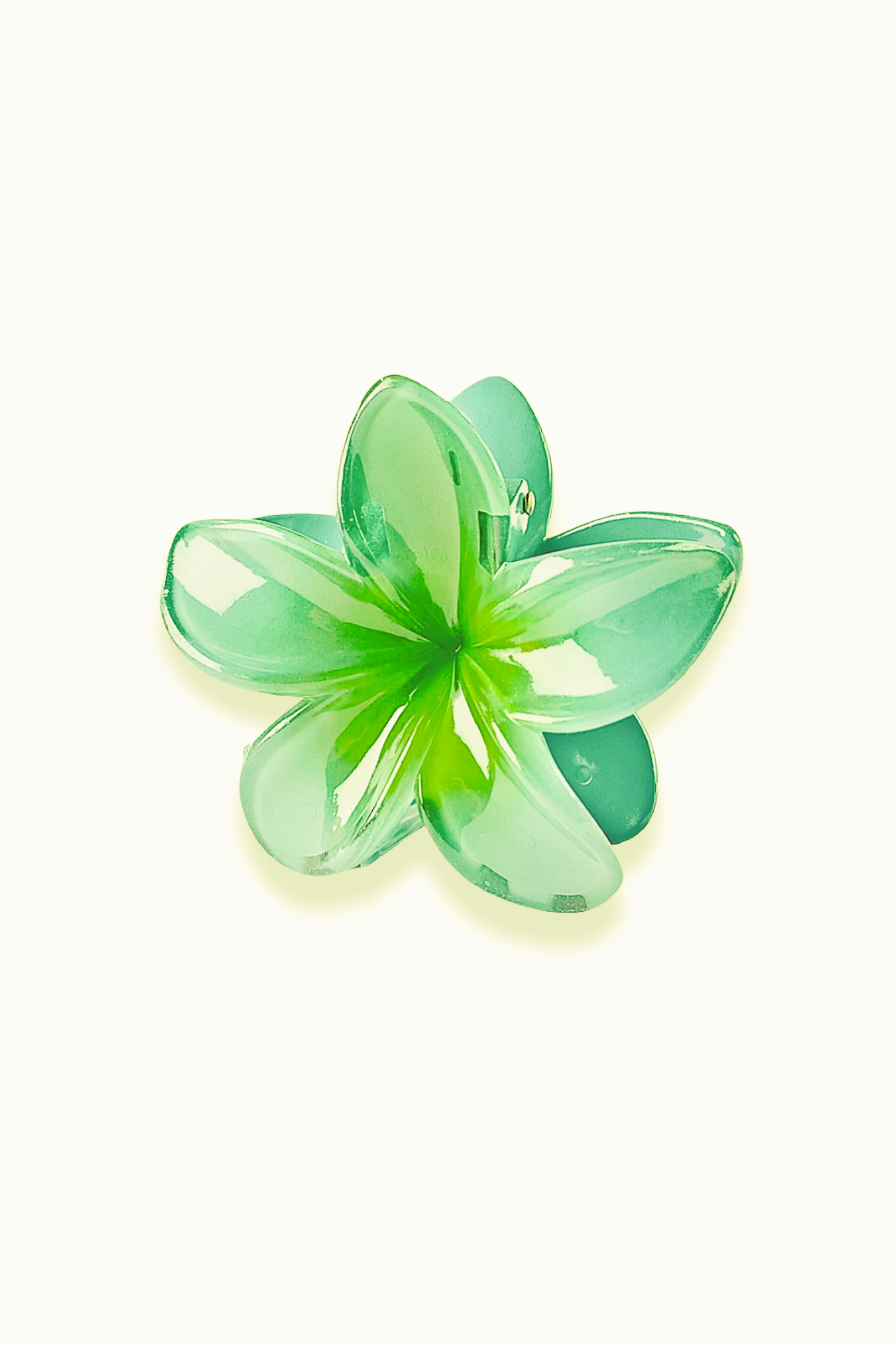 Pinza para el pelo con flor de frangipani 