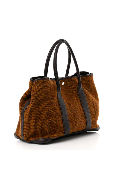 Bolso tote de piel sintética de lana sintética 