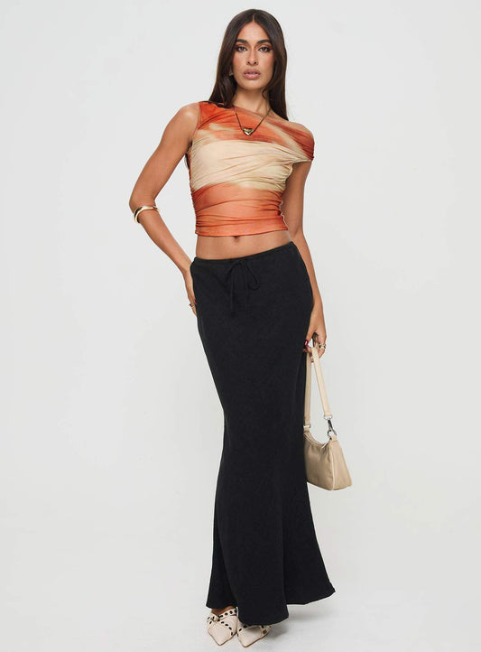 Sweet Emotion Top Brown Multi