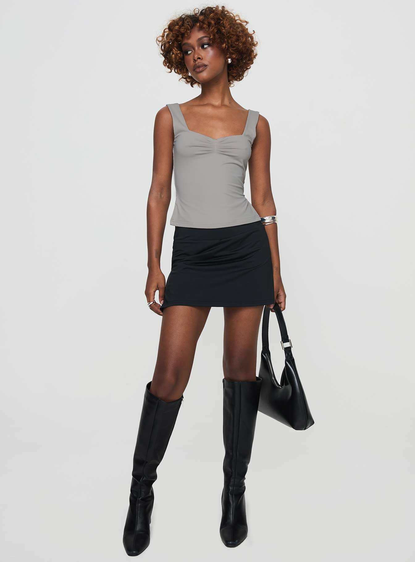 Rehna Top Grey