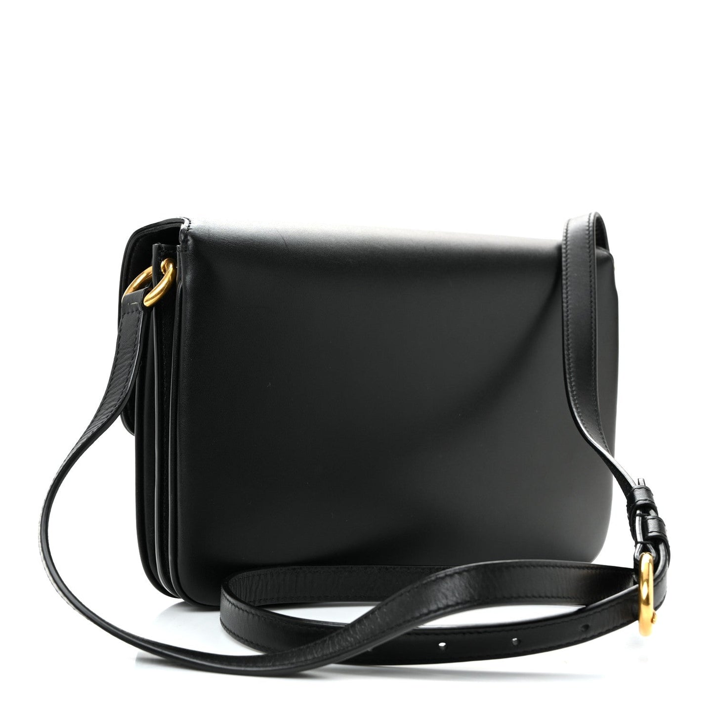 Smooth Calfskin Le Maillon Satchel Black