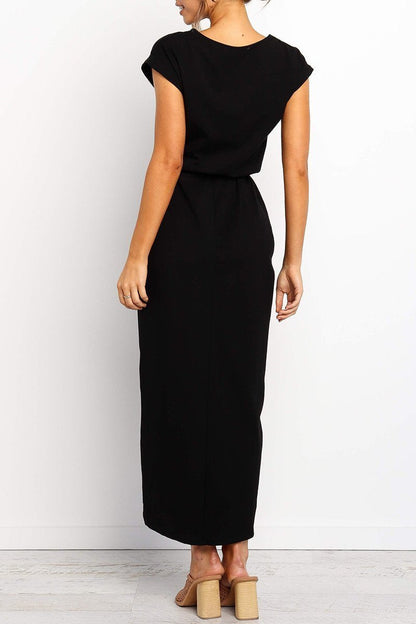 Vestido midi Essential Grace de color liso (4 colores)