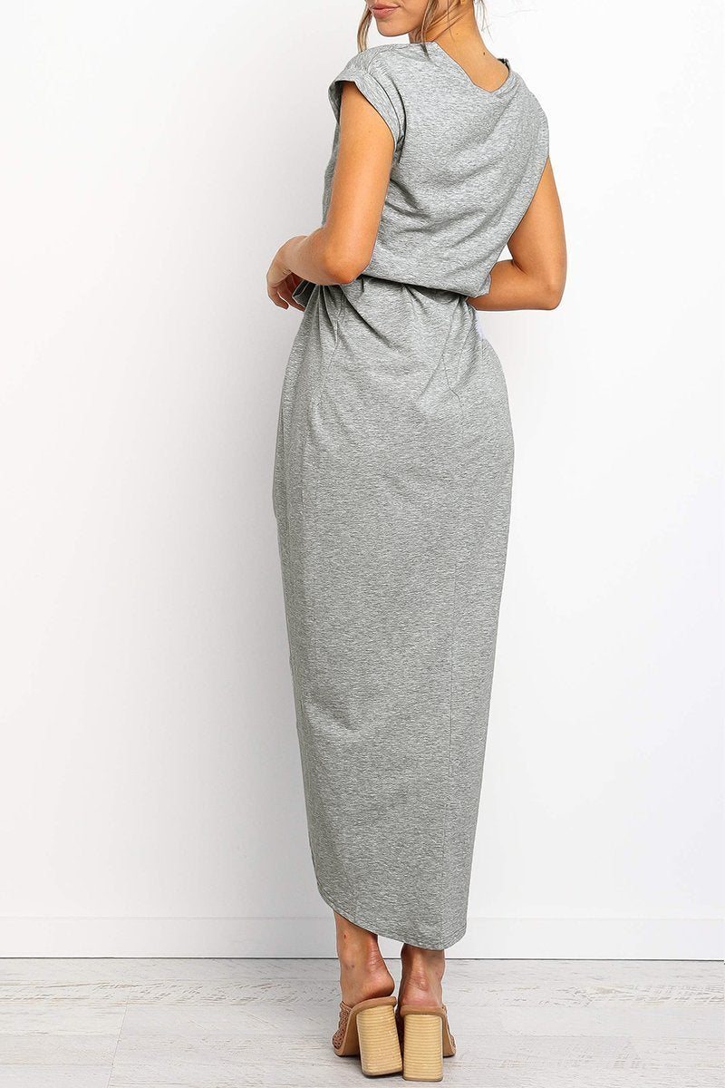 Vestido midi Essential Grace de color liso (4 colores)