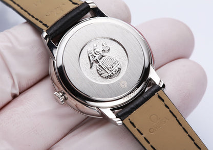 Omega De Ville 32.5mm Chocolate Dial Leather