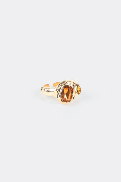 Faux Diamond Metal Ring Set