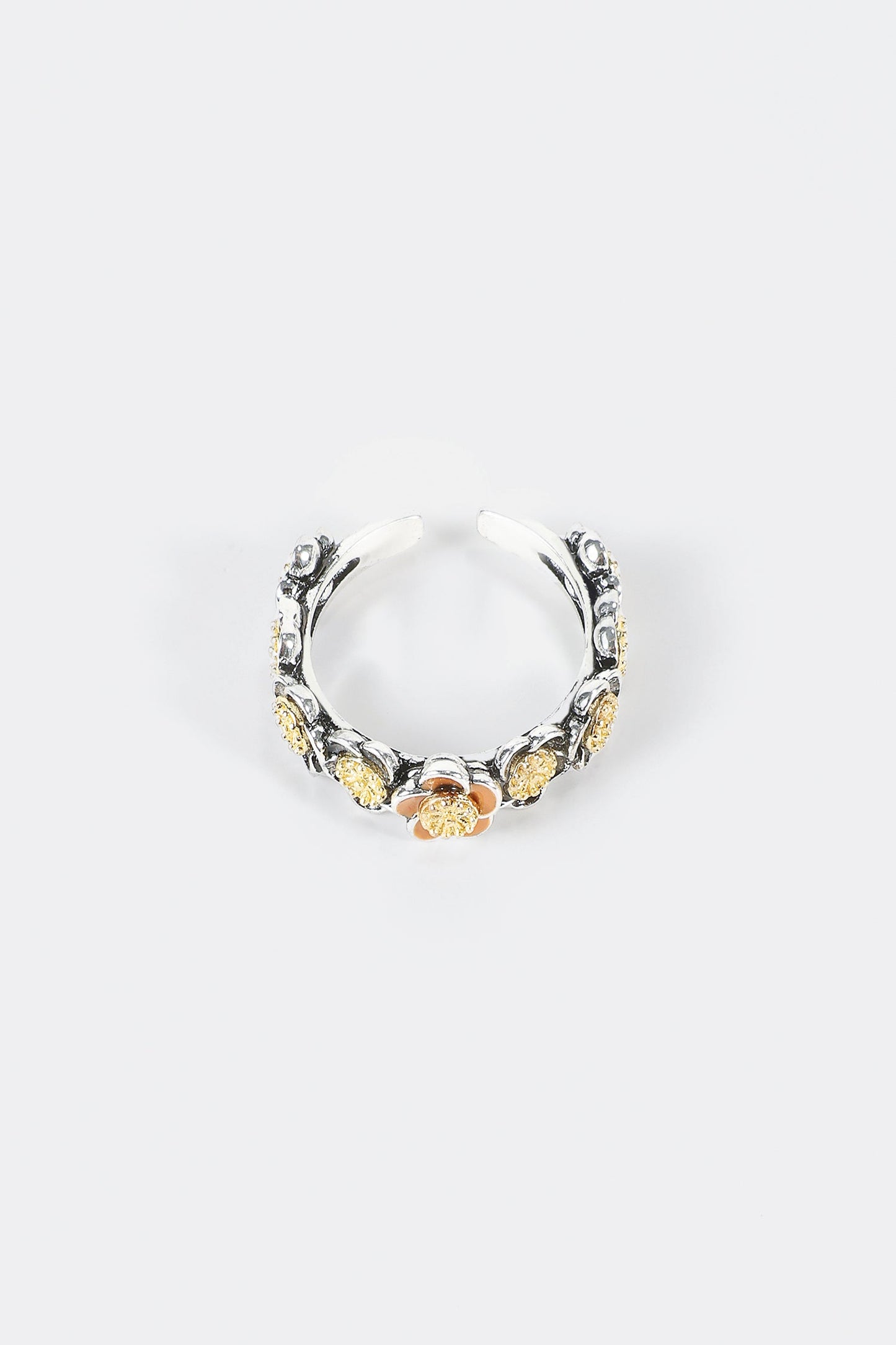 Anillo de aceite con forma de gota de flor 