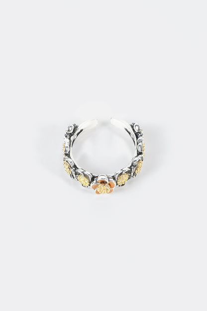 Anillo de aceite con forma de gota de flor 