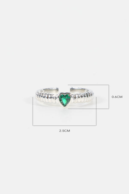 Anillo de aceite con forma de corazón 