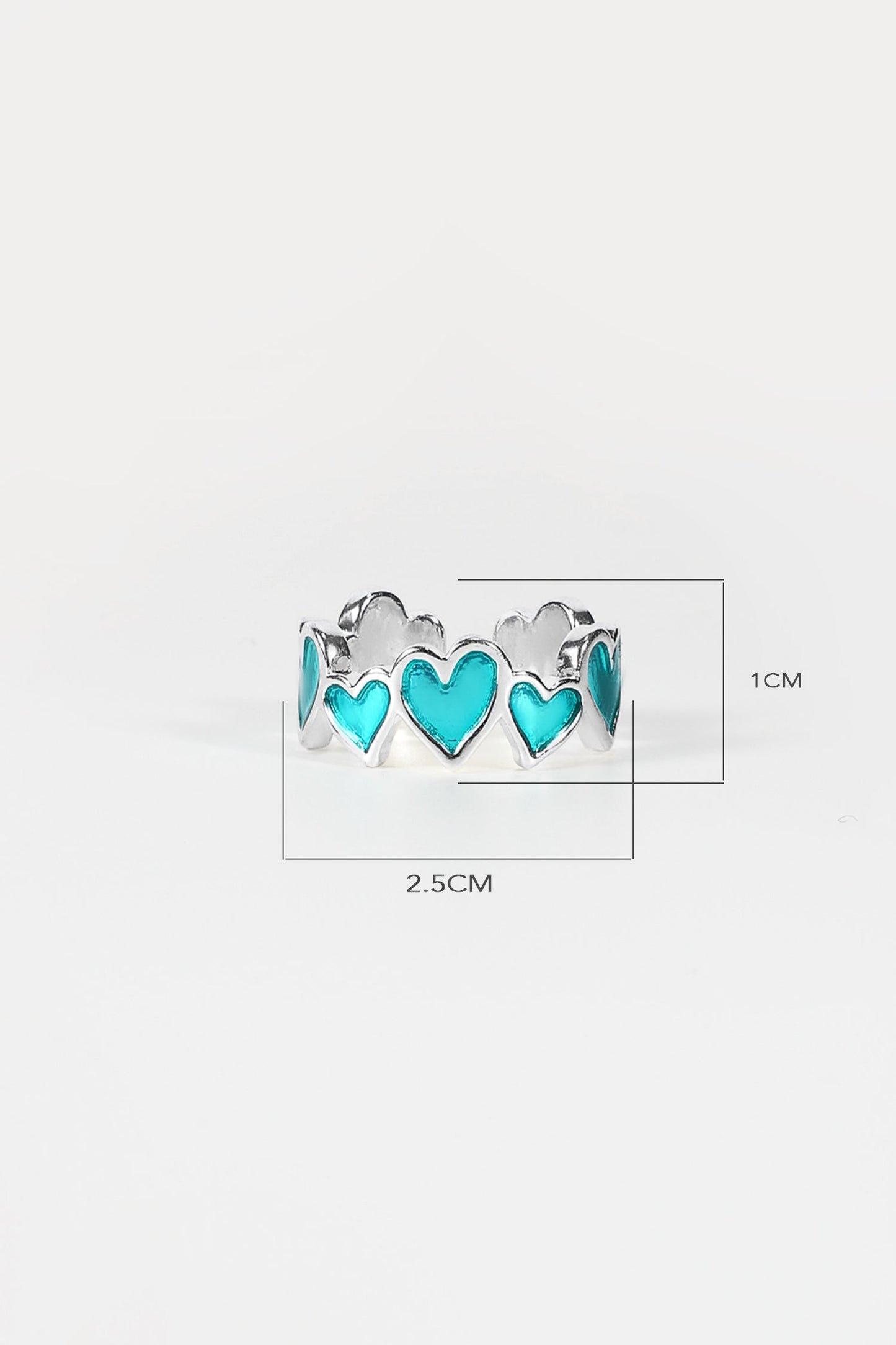 Anillo de aceite con forma de corazón 
