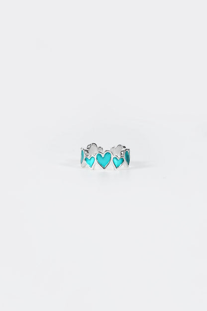 Anillo de aceite con forma de corazón 