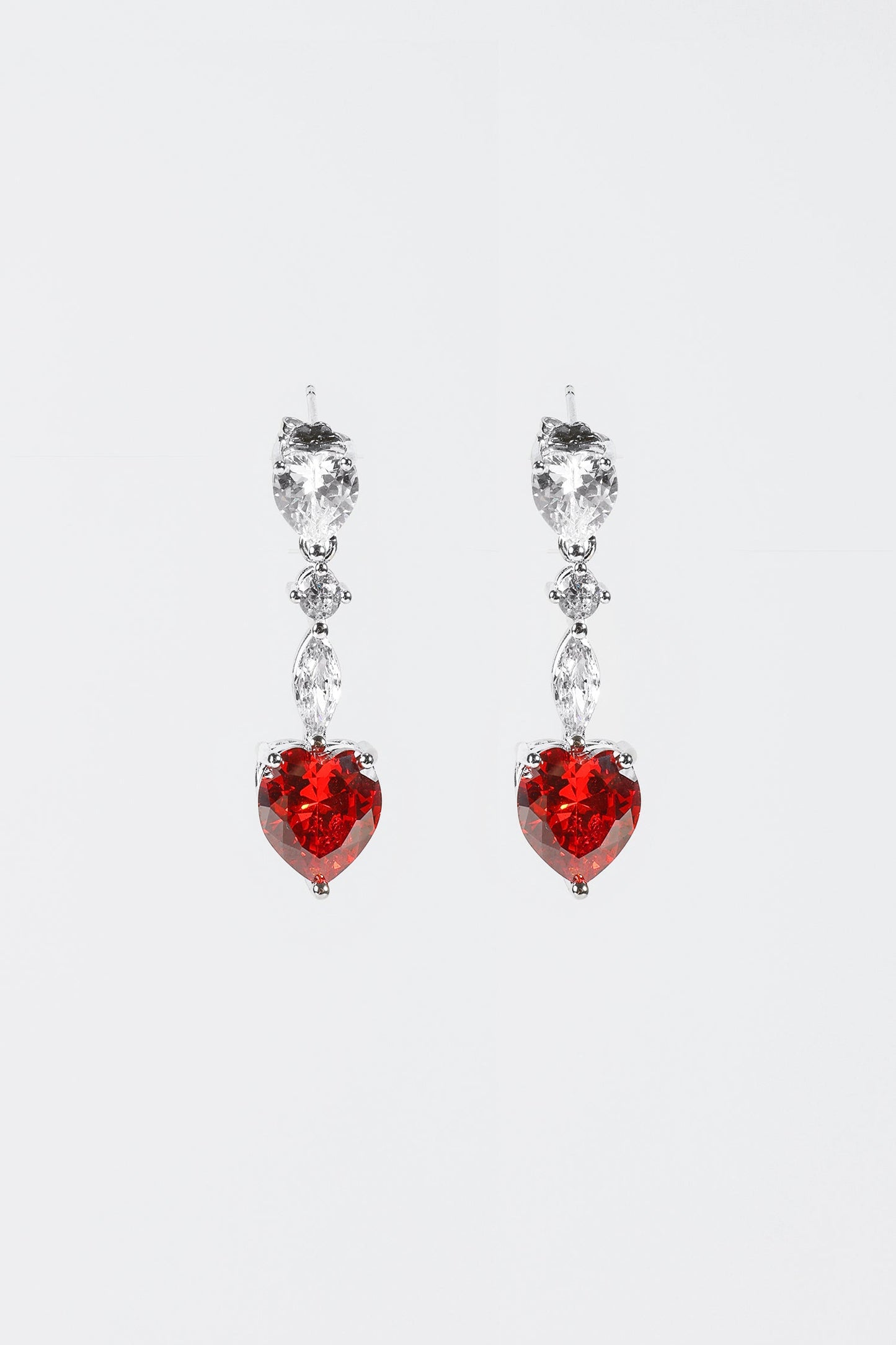 Pendientes colgantes con decoración de diamantes de imitación 