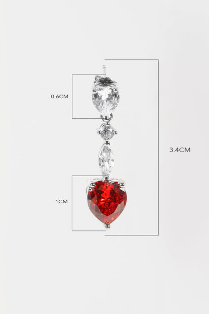 Pendientes colgantes con decoración de diamantes de imitación 