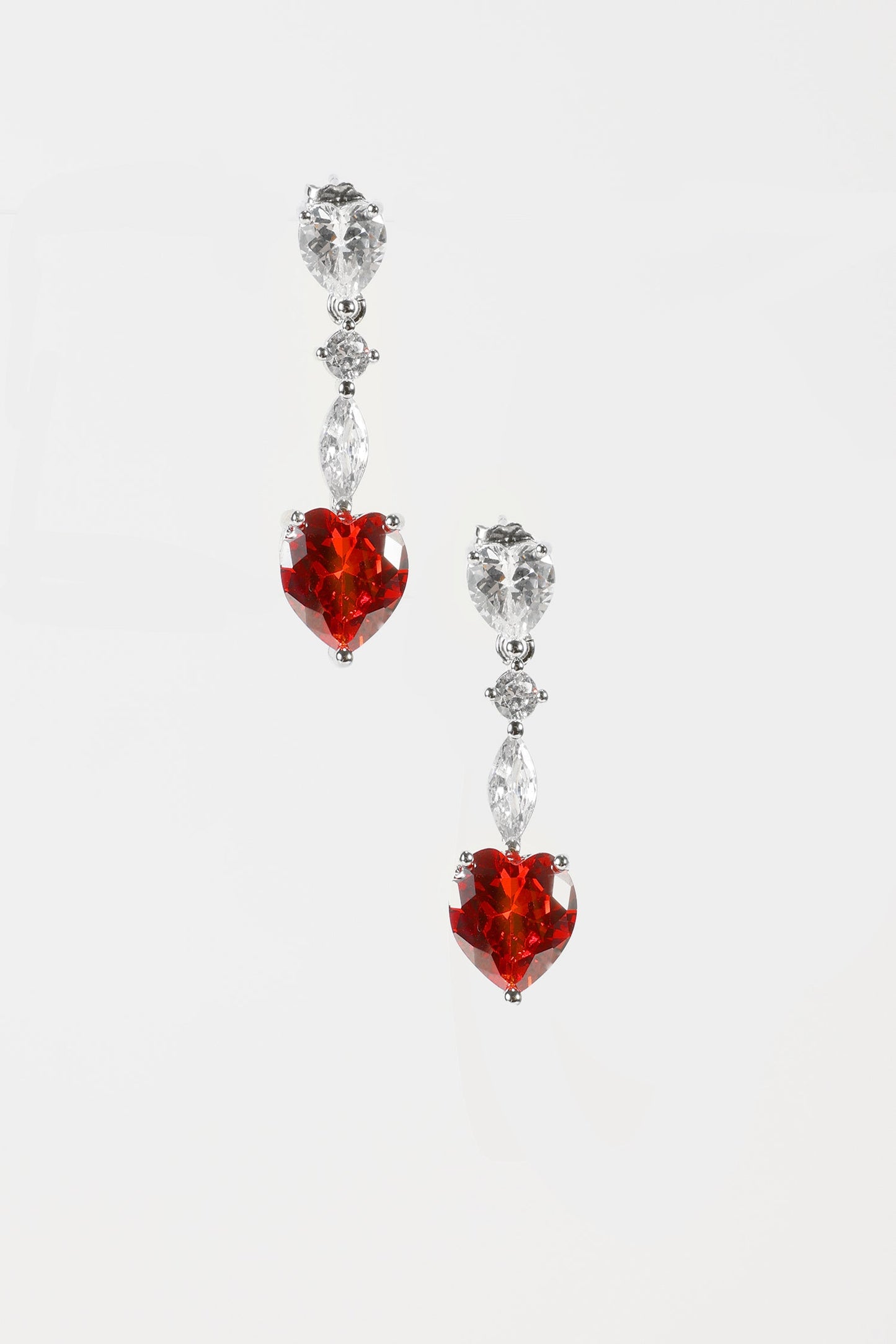 Pendientes colgantes con decoración de diamantes de imitación 