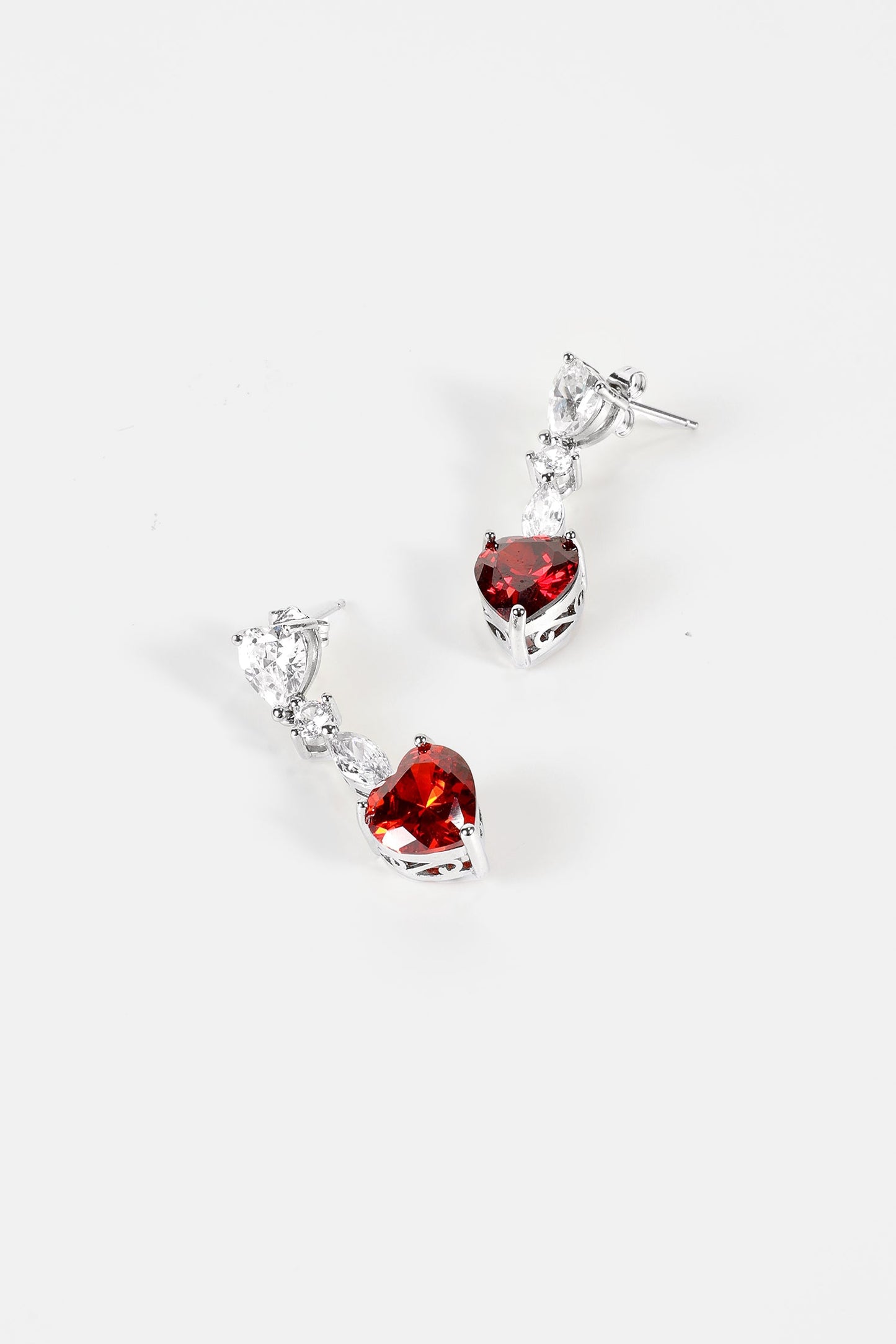 Pendientes colgantes con decoración de diamantes de imitación 