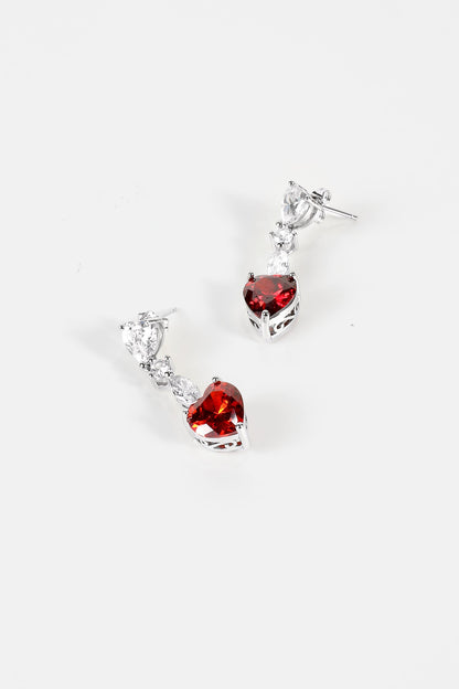 Pendientes colgantes con decoración de diamantes de imitación 
